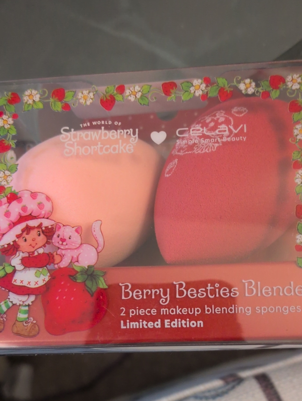 Celavi Strawberry Shortcake Berry Besties Makeup Blending Sponges